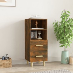 vidaXL Sideboard Räuchereiche 34,5x34x90 cm Holzwerkstoff