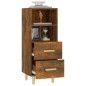 vidaXL Sideboard Räuchereiche 34,5x34x90 cm Holzwerkstoff vidaXL Sideboard Räuchereiche 34,5x34x90 cm Holzwerkstoff