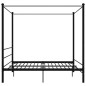 vidaXL Himmelbett Schwarz Metall 180x200 cm vidaXL Himmelbett Schwarz Metall 180x200 cm