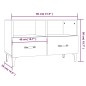 vidaXL TV-Schrank Braun Eichen-Optik 80x36x50 cm Holzwerkstoff vidaXL TV-Schrank Braun Eichen-Optik 80x36x50 cm Holzwerkstoff