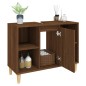 vidaXL Waschbeckenunterschrank Braun Eichen-Optik 80x33x60 cm vidaXL Waschbeckenunterschrank Braun Eichen-Optik 80x33x60 cm