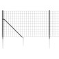 vidaXL Maschendrahtzaun mit Bodenhülsen Anthrazit 1,1x10 m vidaXL Maschendrahtzaun mit Bodenhülsen Anthrazit 1,1x10 m
