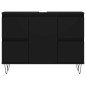 vidaXL Badschrank Schwarz 80x33x60 cm Holzwerkstoff vidaXL Badschrank Schwarz 80x33x60 cm Holzwerkstoff