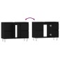 vidaXL Badschrank Schwarz 80x33x60 cm Holzwerkstoff vidaXL Badschrank Schwarz 80x33x60 cm Holzwerkstoff