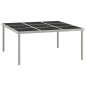 vidaXL Garten-Esstisch 170x170x74,5 cm Glas und Stahl vidaXL Garten-Esstisch 170x170x74,5 cm Glas und Stahl