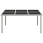vidaXL Garten-Esstisch 170x170x74,5 cm Glas und Stahl vidaXL Garten-Esstisch 170x170x74,5 cm Glas und Stahl