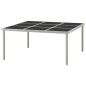 vidaXL Garten-Esstisch 170x170x74,5 cm Glas und Stahl vidaXL Garten-Esstisch 170x170x74,5 cm Glas und Stahl
