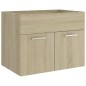 vidaXL Waschbeckenunterschrank Sonoma-Eiche 60x38,5x46cm Holzwerkstoff vidaXL Waschbeckenunterschrank Sonoma-Eiche 60x38,5x46cm Holzwerkstoff