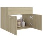 vidaXL Waschbeckenunterschrank Sonoma-Eiche 60x38,5x46cm Holzwerkstoff vidaXL Waschbeckenunterschrank Sonoma-Eiche 60x38,5x46cm Holzwerkstoff