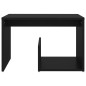vidaXL Beistelltisch Schwarz 59x36x38 cm Holzwerkstoff vidaXL Beistelltisch Schwarz 59x36x38 cm Holzwerkstoff