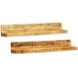 Solider Holz Mit Wandhalterung Anzeigeregal 2 Stk. Solider Holz Mit Wandhalterung Anzeigeregal 2 Stk.