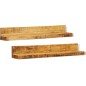 Solider Holz Mit Wandhalterung Anzeigeregal 2 Stk. Solider Holz Mit Wandhalterung Anzeigeregal 2 Stk.