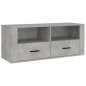 vidaXL TV-Schrank Betongrau 100x35x40 cm Holzwerkstoff vidaXL TV-Schrank Betongrau 100x35x40 cm Holzwerkstoff
