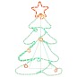 vidaXL LED-Silhouette Weihnachtsbaum 144 LEDs 88x56 cm vidaXL LED-Silhouette Weihnachtsbaum 144 LEDs 88x56 cm