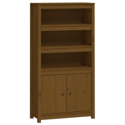 vidaXL Highboard Honigbraun 80x35x154 cm Massivholz Kiefer