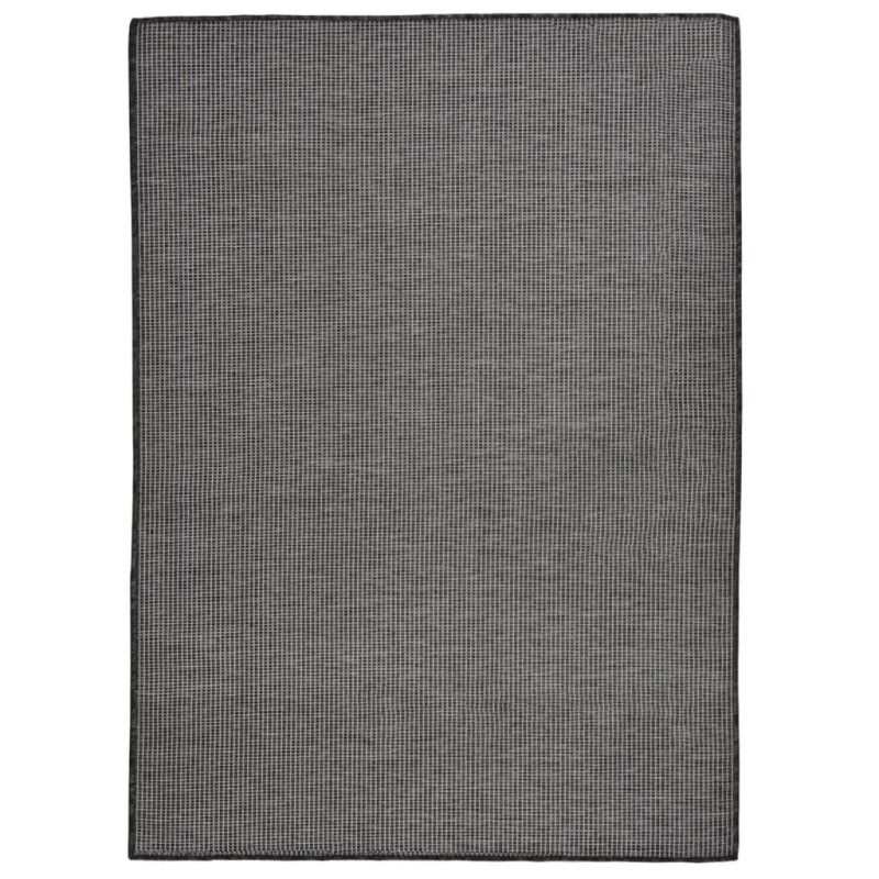 vidaXL Outdoor-Teppich Flachgewebe 200x280 cm Grau vidaXL Outdoor-Teppich Flachgewebe 200x280 cm Grau