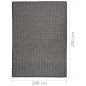 vidaXL Outdoor-Teppich Flachgewebe 200x280 cm Grau vidaXL Outdoor-Teppich Flachgewebe 200x280 cm Grau