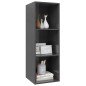 vidaXL TV-Wandschrank Hochglanz-Grau 37x37x107 cm Holzwerkstoff vidaXL TV-Wandschrank Hochglanz-Grau 37x37x107 cm Holzwerkstoff