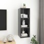 vidaXL TV-Wandschrank Hochglanz-Grau 37x37x107 cm Holzwerkstoff vidaXL TV-Wandschrank Hochglanz-Grau 37x37x107 cm Holzwerkstoff