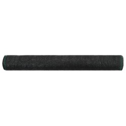 vidaXL Tennisblende HDPE 1x50 m Schwarz