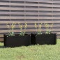 vidaXL Pflanzkübel 2 Stk. Schwarz 60x31x31 cm Massivholz Kiefer vidaXL Pflanzkübel 2 Stk. Schwarz 60x31x31 cm Massivholz Kiefer