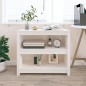 vidaXL Bücherregal Weiß 80x35x68 cm Massivholz Kiefer vidaXL Bücherregal Weiß 80x35x68 cm Massivholz Kiefer