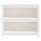 vidaXL Bücherregal Weiß 80x35x68 cm Massivholz Kiefer vidaXL Bücherregal Weiß 80x35x68 cm Massivholz Kiefer