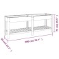 vidaXL Garten-Hochbeet mit Ablage Grau 200x50x75 cm WPC vidaXL Garten-Hochbeet mit Ablage Grau 200x50x75 cm WPC
