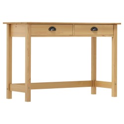 vidaXL Konsolentisch Hill mit 2 Schubladen 110×45×74 cm Kiefernholz