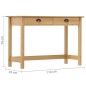 vidaXL Konsolentisch Hill mit 2 Schubladen 110×45×74 cm Kiefernholz vidaXL Konsolentisch Hill mit 2 Schubladen 110×45×74 cm Kiefernholz