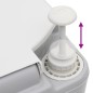 vidaXL Camping-Toilette Tragbar Grau und Weiß 22+12 L HDPE vidaXL Camping-Toilette Tragbar Grau und Weiß 22+12 L HDPE