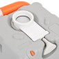 vidaXL Camping-Toilette Tragbar Grau und Weiß 22+12 L HDPE vidaXL Camping-Toilette Tragbar Grau und Weiß 22+12 L HDPE