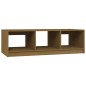 vidaXL Couchtisch Honigbraun 110x50x34 cm Massivholz Kiefer vidaXL Couchtisch Honigbraun 110x50x34 cm Massivholz Kiefer