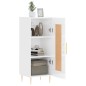 vidaXL Sideboard Hochglanz-Weiß 34,5x34x90 cm Holzwerkstoff vidaXL Sideboard Hochglanz-Weiß 34,5x34x90 cm Holzwerkstoff