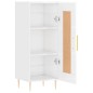 vidaXL Sideboard Hochglanz-Weiß 34,5x34x90 cm Holzwerkstoff vidaXL Sideboard Hochglanz-Weiß 34,5x34x90 cm Holzwerkstoff