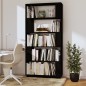vidaXL Bücherregal/Raumteiler Schwarz 80x25x163,5 cm Massivholz Kiefer vidaXL Bücherregal/Raumteiler Schwarz 80x25x163,5 cm Massivholz Kiefer