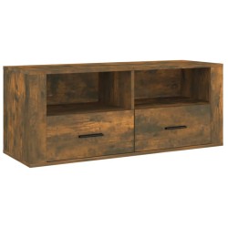 vidaXL TV-Schrank Räuchereiche 100x35x40 cm Holzwerkstoff