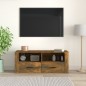 vidaXL TV-Schrank Räuchereiche 100x35x40 cm Holzwerkstoff vidaXL TV-Schrank Räuchereiche 100x35x40 cm Holzwerkstoff