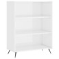 vidaXL Bücherregal Hochglanz-Weiß 69,5x32,5x90 cm Holzwerkstoff vidaXL Bücherregal Hochglanz-Weiß 69,5x32,5x90 cm Holzwerkstoff