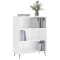 vidaXL Bücherregal Hochglanz-Weiß 69,5x32,5x90 cm Holzwerkstoff vidaXL Bücherregal Hochglanz-Weiß 69,5x32,5x90 cm Holzwerkstoff