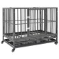 vidaXL Hundekäfig mit Rollen Stahl 102x72x85 cm vidaXL Hundekäfig mit Rollen Stahl 102x72x85 cm