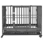 vidaXL Hundekäfig mit Rollen Stahl 102x72x85 cm vidaXL Hundekäfig mit Rollen Stahl 102x72x85 cm
