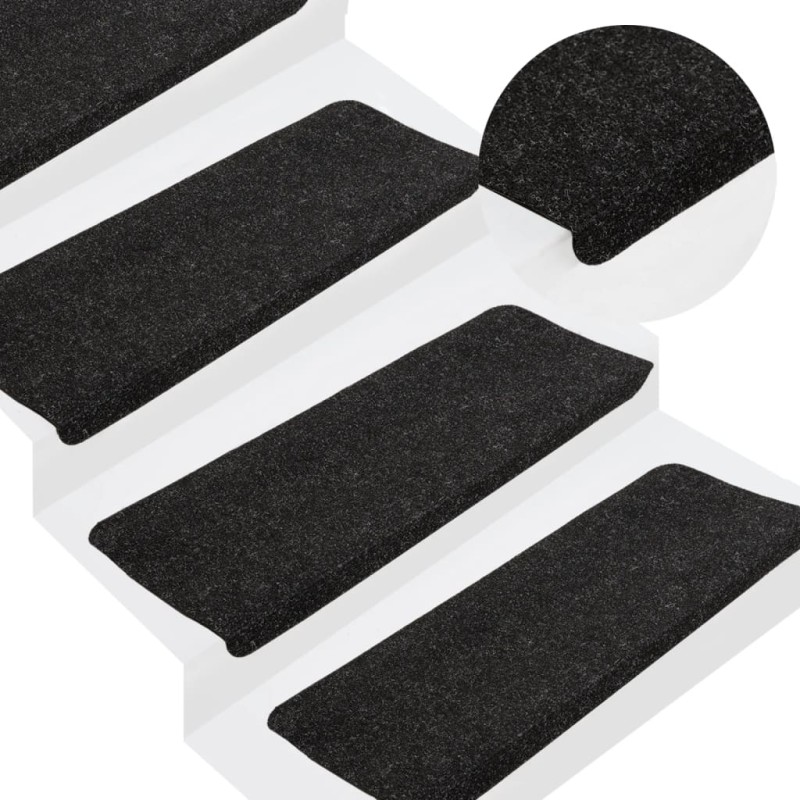 vidaXL Stufenmatten Selbstklebend 15 Stk. 65x24,5x3,5 cm Anthrazit vidaXL Stufenmatten Selbstklebend 15 Stk. 65x24,5x3,5 cm Anthrazit
