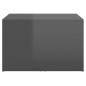 vidaXL 3-tlg. Satztisch-Set Hochglanz-Grau 60x60x38 cm vidaXL 3-tlg. Satztisch-Set Hochglanz-Grau 60x60x38 cm