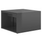 vidaXL 3-tlg. Satztisch-Set Hochglanz-Grau 60x60x38 cm vidaXL 3-tlg. Satztisch-Set Hochglanz-Grau 60x60x38 cm