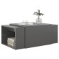 vidaXL 3-tlg. Satztisch-Set Hochglanz-Grau 60x60x38 cm vidaXL 3-tlg. Satztisch-Set Hochglanz-Grau 60x60x38 cm