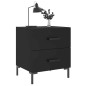vidaXL Nachttisch Schwarz 40x35x47,5 cm Holzwerkstoff vidaXL Nachttisch Schwarz 40x35x47,5 cm Holzwerkstoff