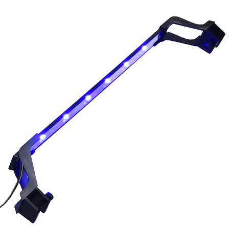 vidaXL LED-Aquariumleuchte mit Klemmen 55-70 cm Blau und Weiß 