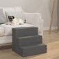 vidaXL Haustiertreppe Grau 40x37,5x35 cm Massivholz Kiefer vidaXL Haustiertreppe Grau 40x37,5x35 cm Massivholz Kiefer