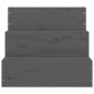 vidaXL Haustiertreppe Grau 40x37,5x35 cm Massivholz Kiefer vidaXL Haustiertreppe Grau 40x37,5x35 cm Massivholz Kiefer